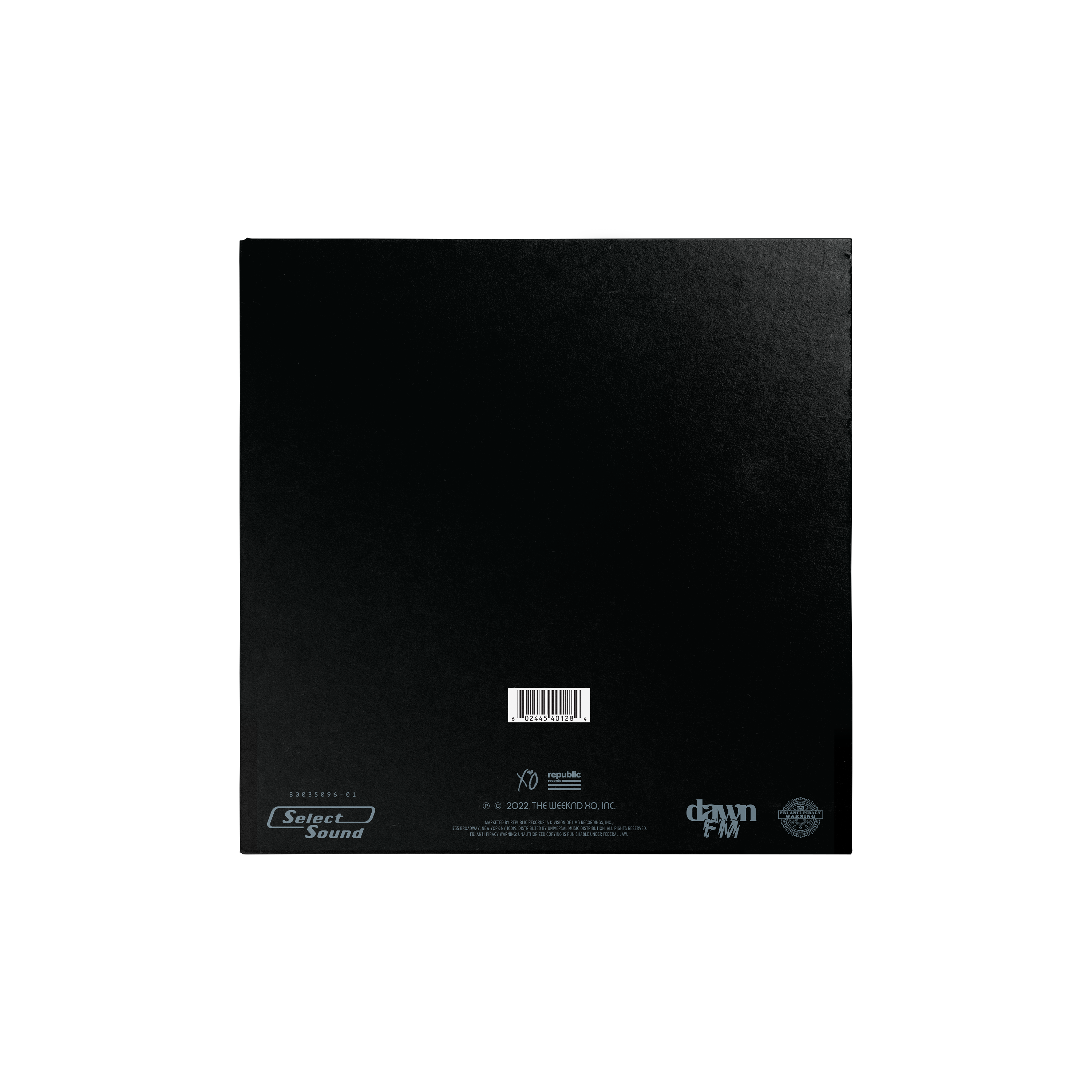 DAWN FM (STANDARD) 2LP BACK