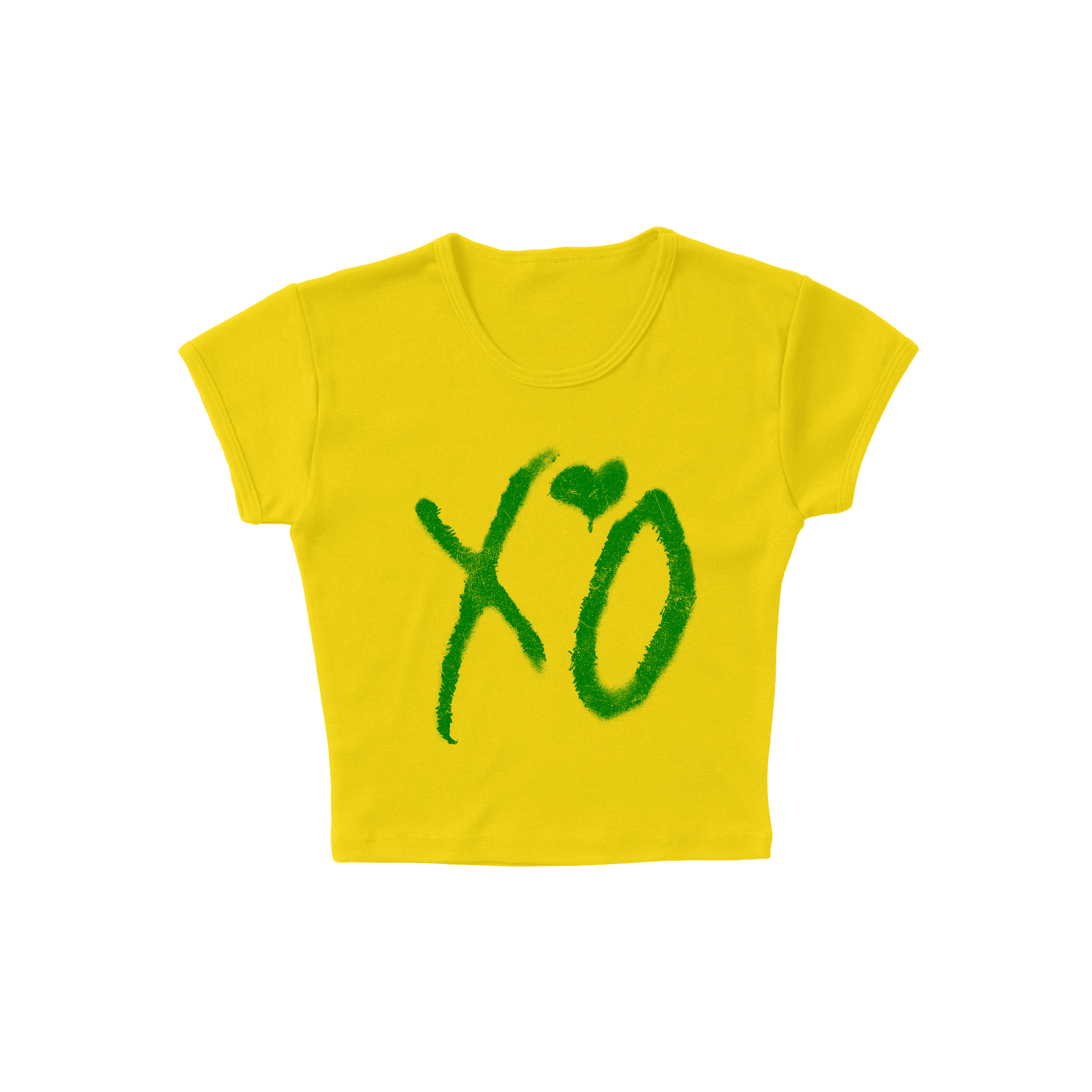 São Paulo XO Women's Crop Tee Yellow Front