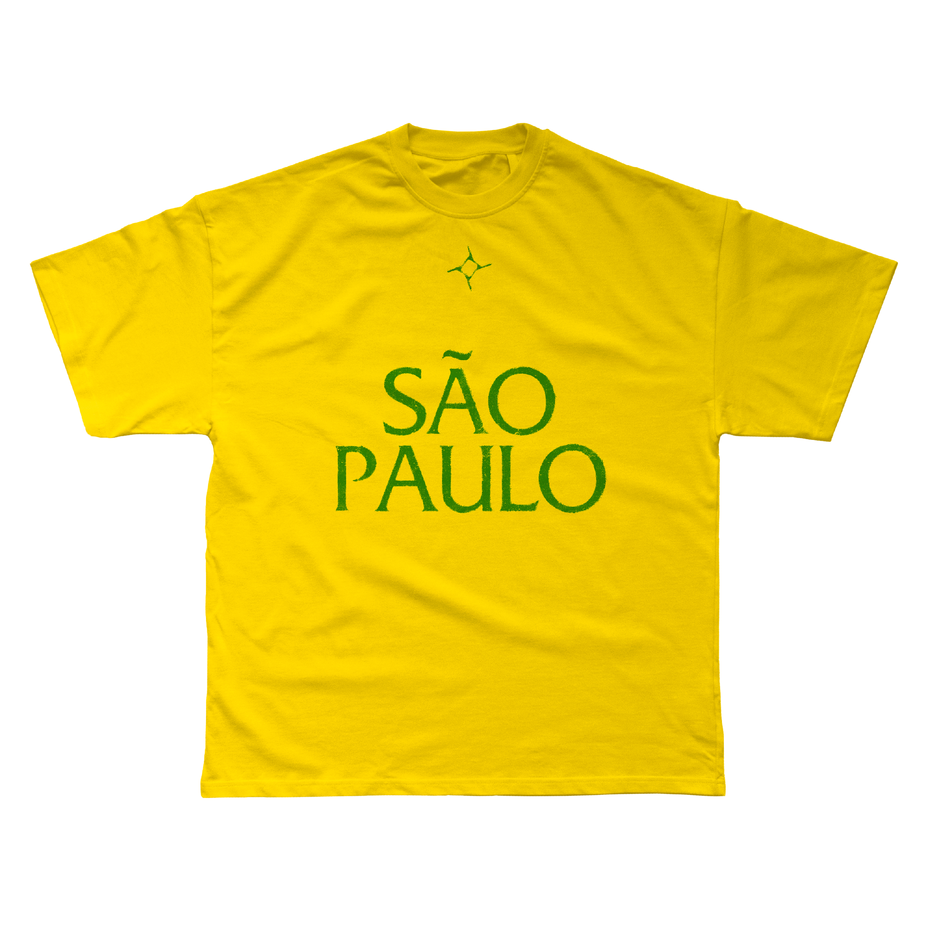 São Paulo City Tee Yellow Front