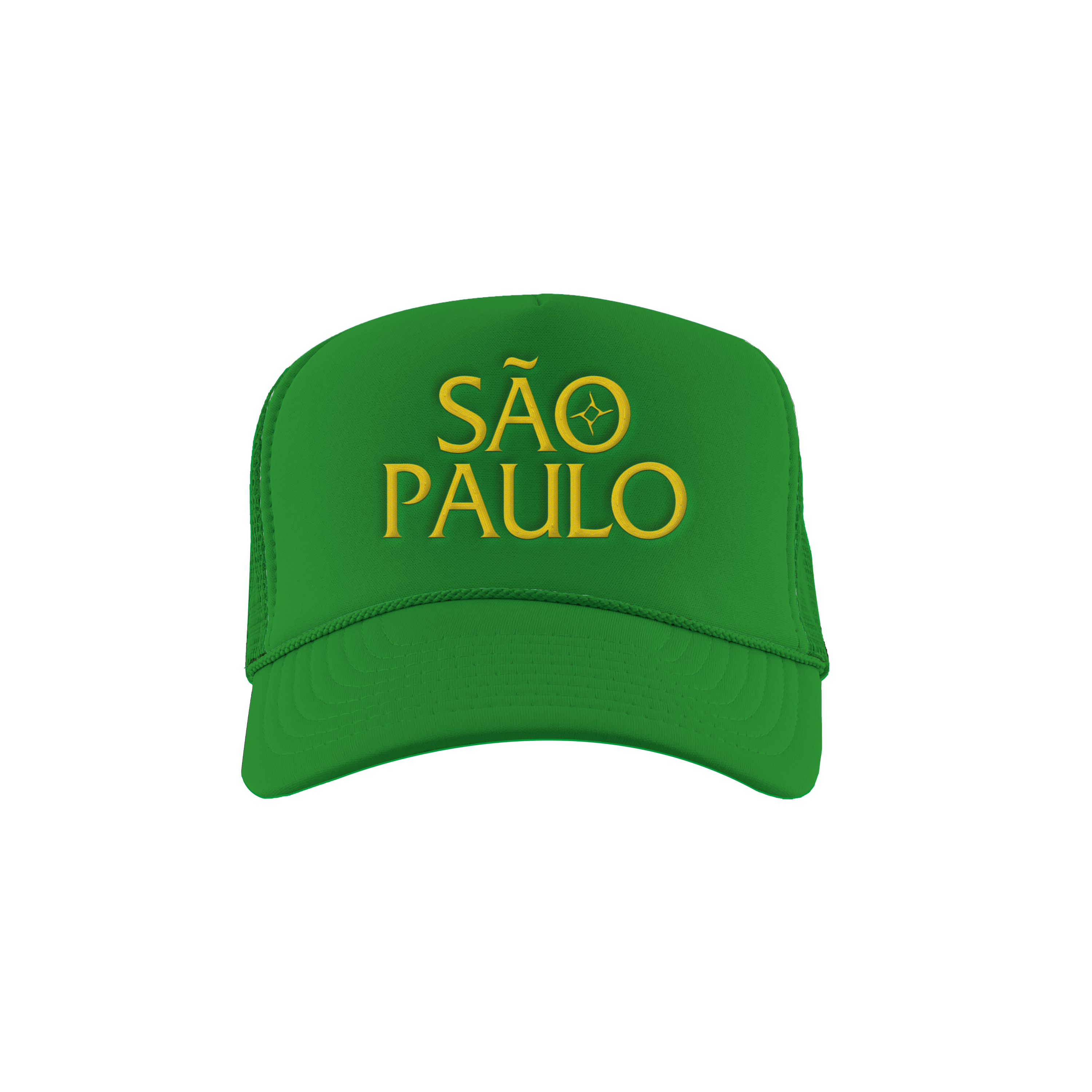 São Paulo Trucker Hat Green Front