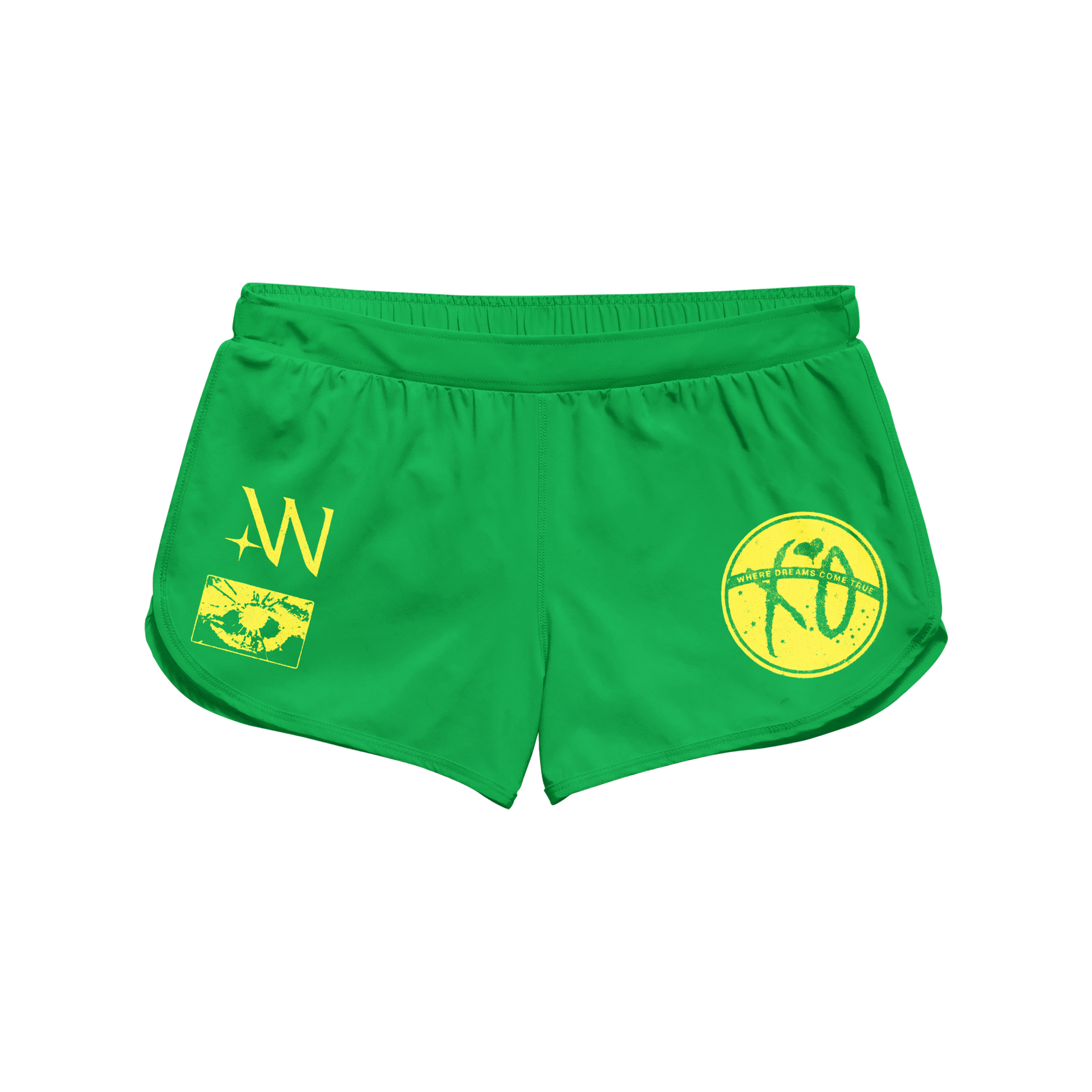 São Paulo XO Women's Rally Shorts Green Front