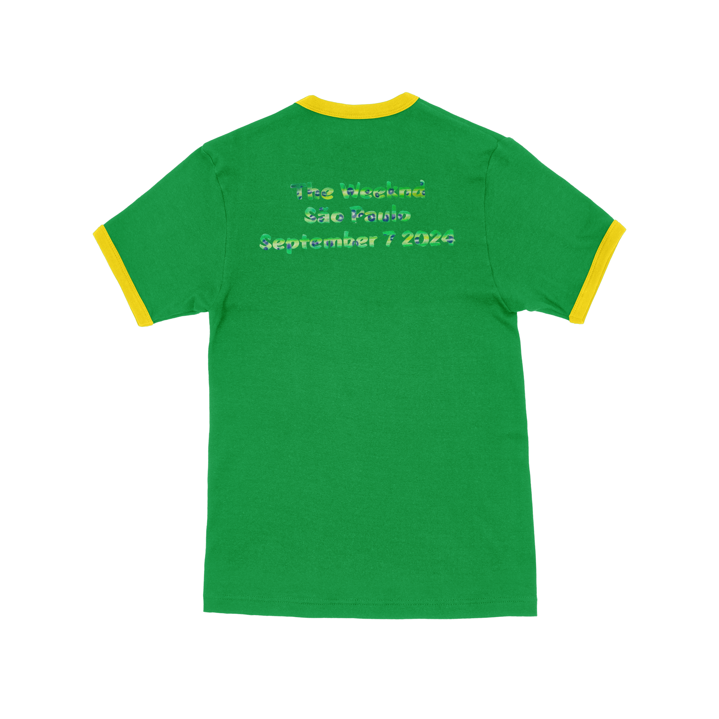 São Paulo Ringer Tee Green Back