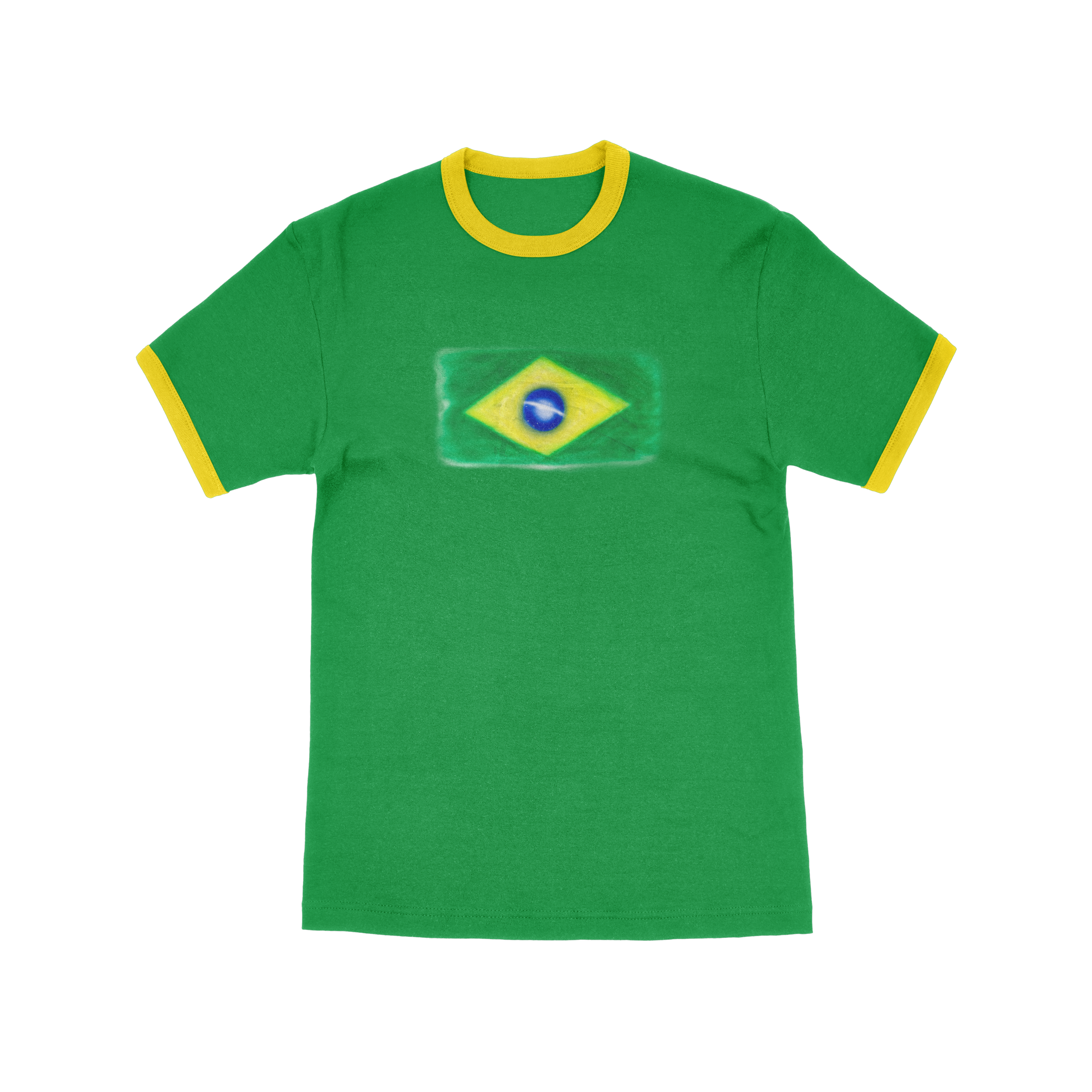 São Paulo Ringer Tee Green Front