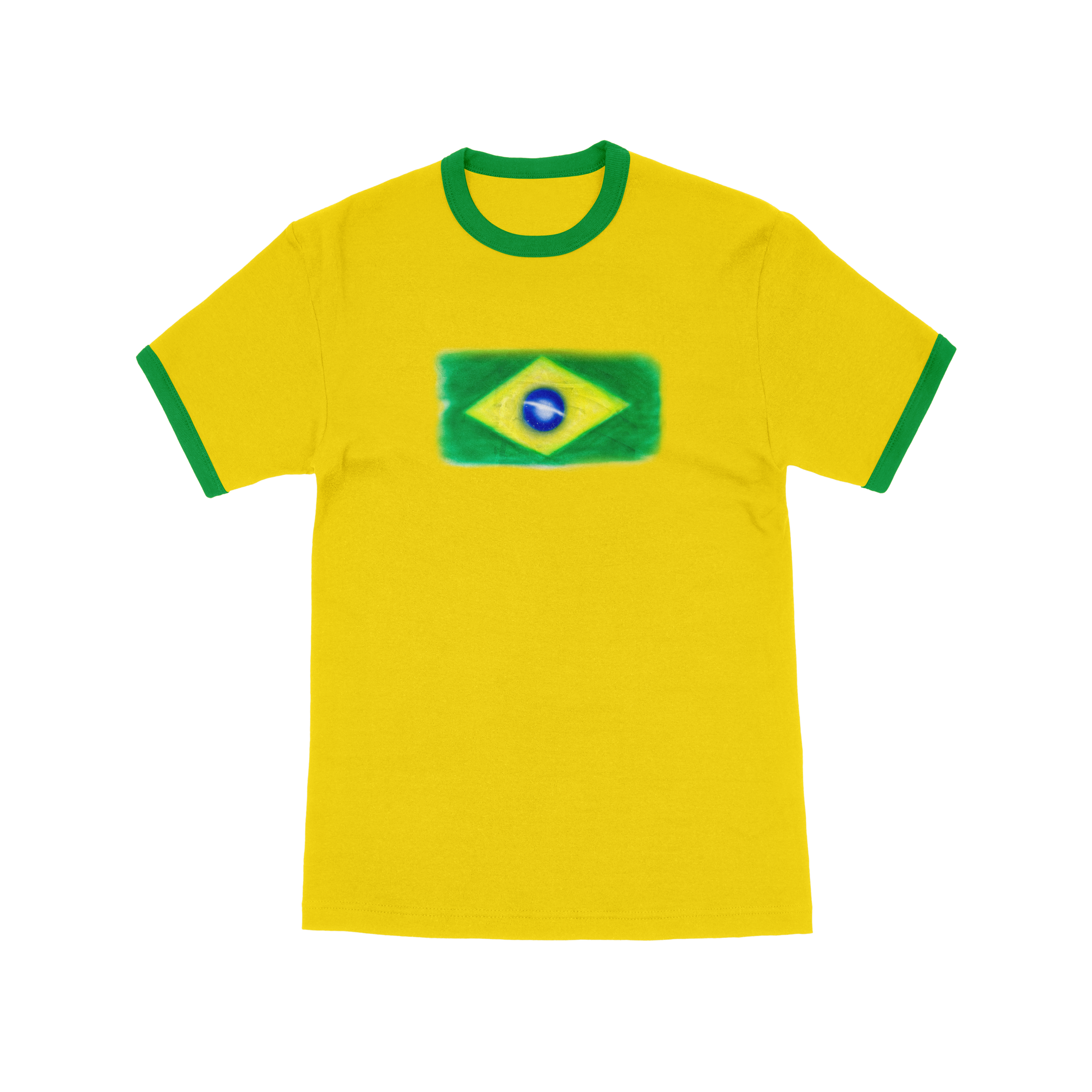 São Paulo Ringer Tee Yellow Front