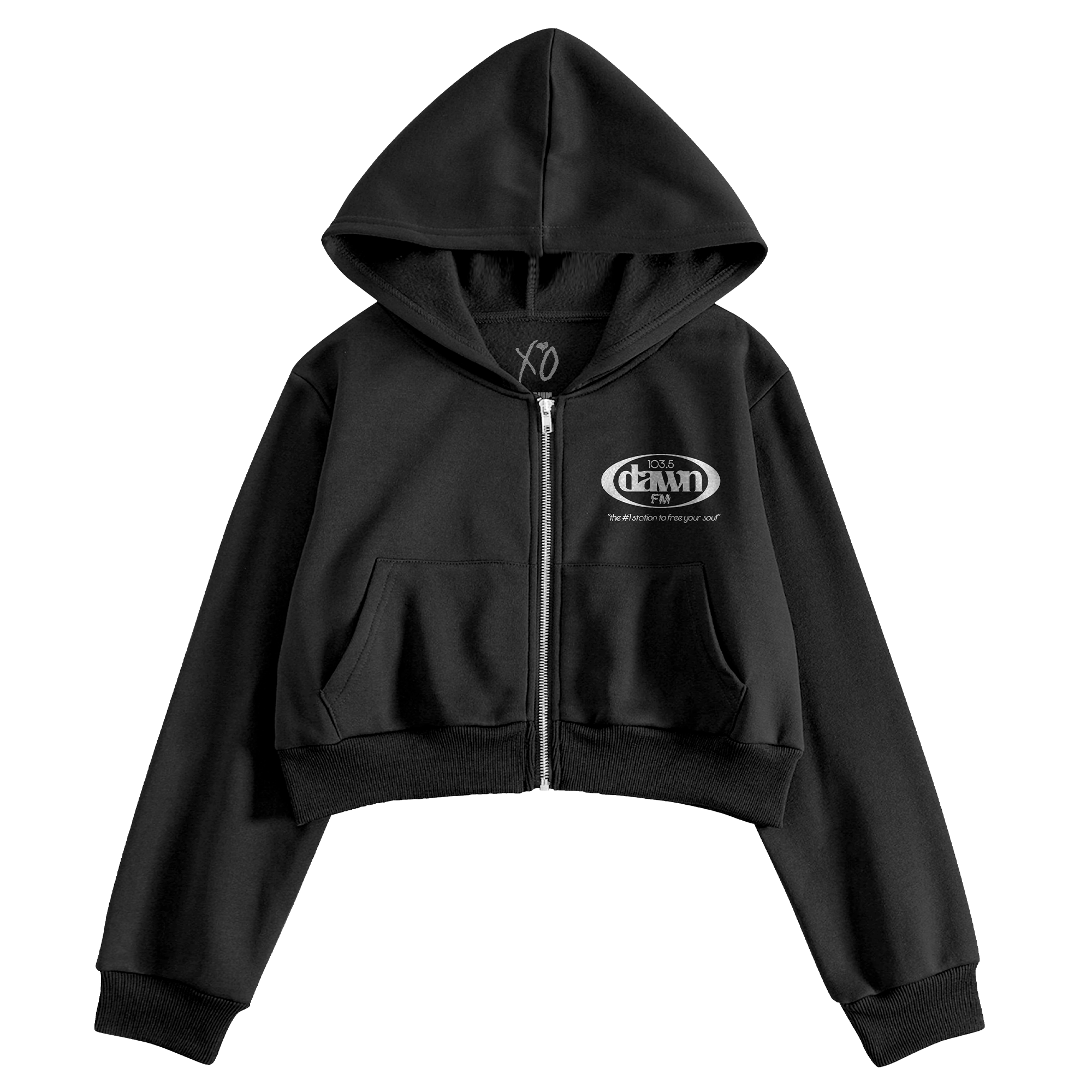 DAWN FM WOMENS ZIP HOODIE Front