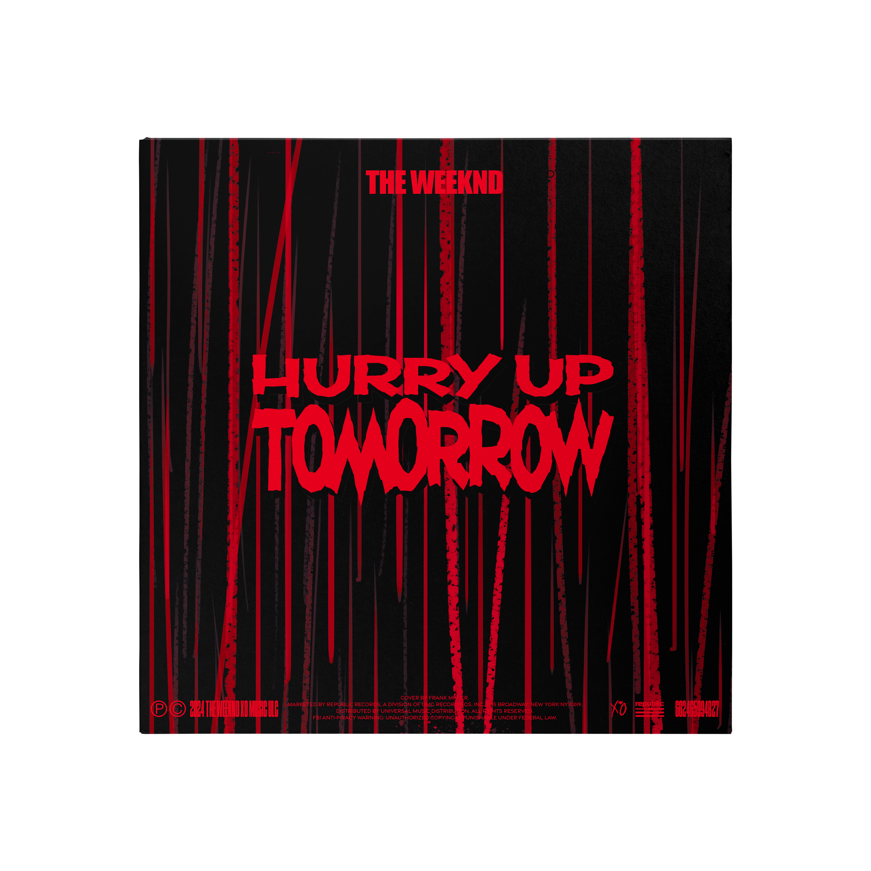 The Weeknd x Frank Miller ‘Hurry Up Tomorrow’ Collector’s Edition Vinyl- Back