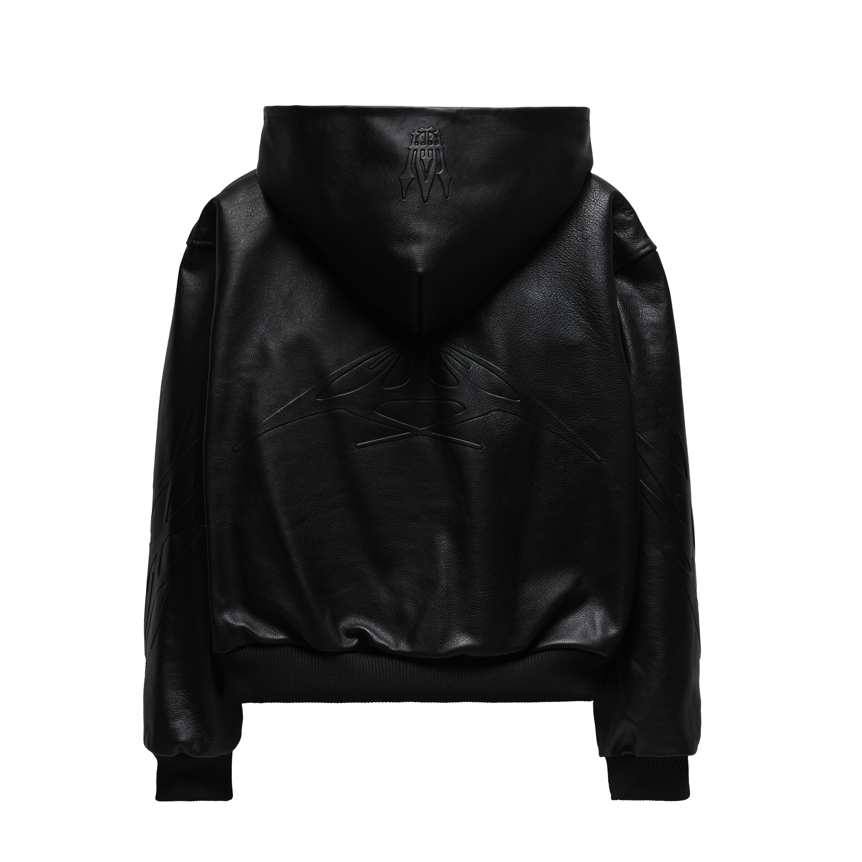 Runaway Hooded Leather Jacket Back