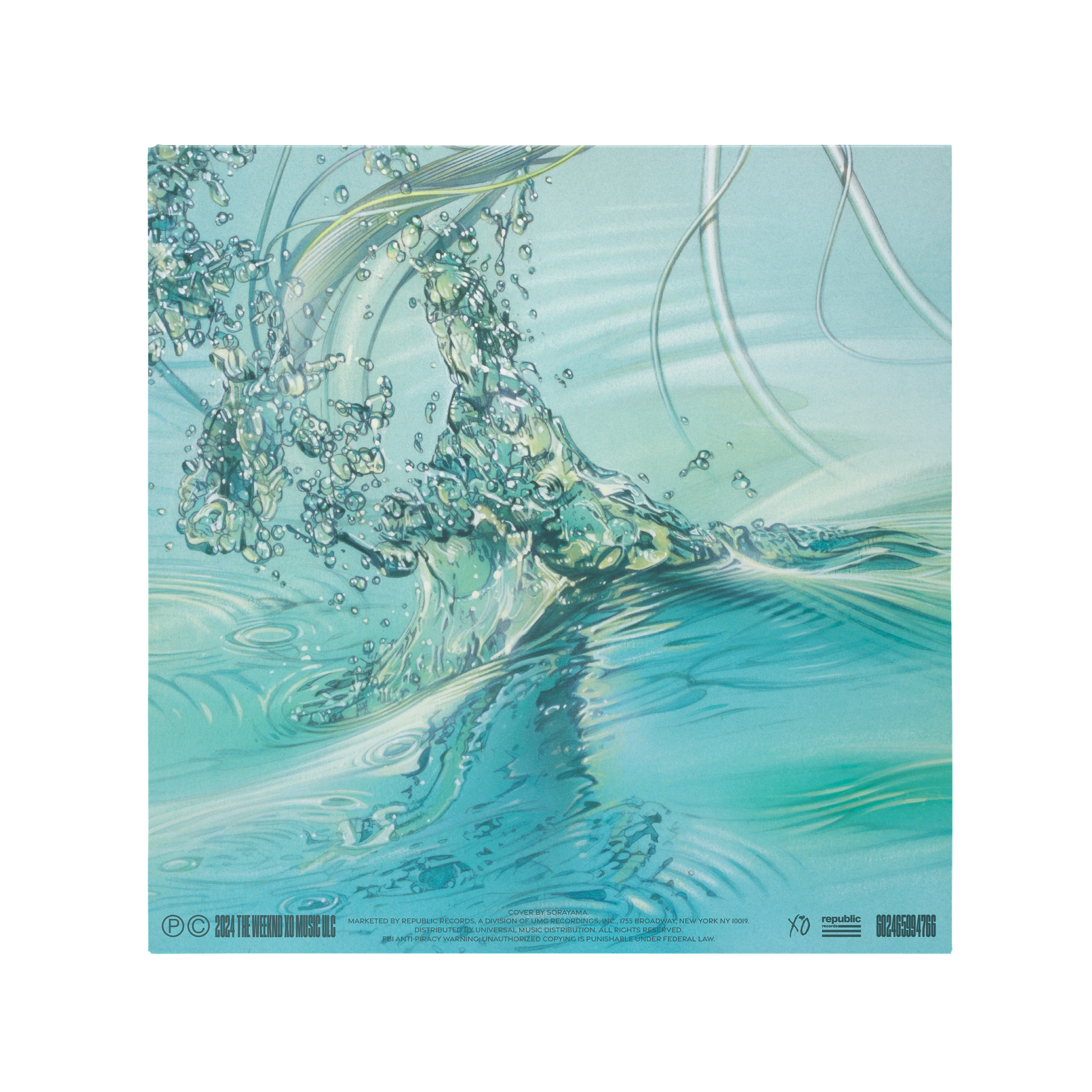 The Weeknd x Sorayama ‘Hurry Up Tomorrow’ Collector's Edition Vinyl Back