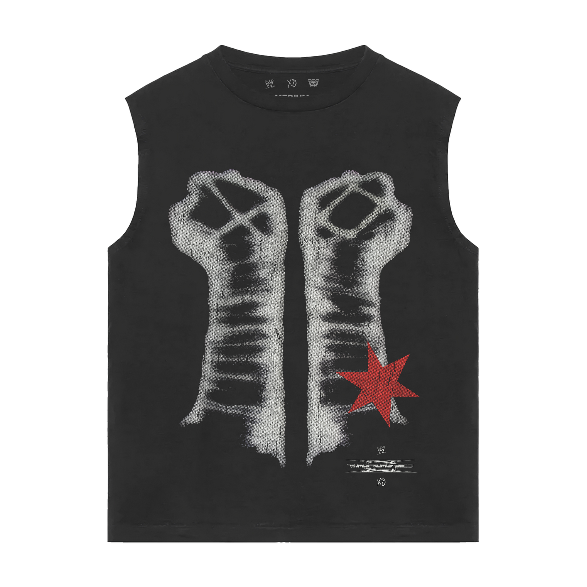 WWE x XO CM PUNK CUTOFF TEE FRONT