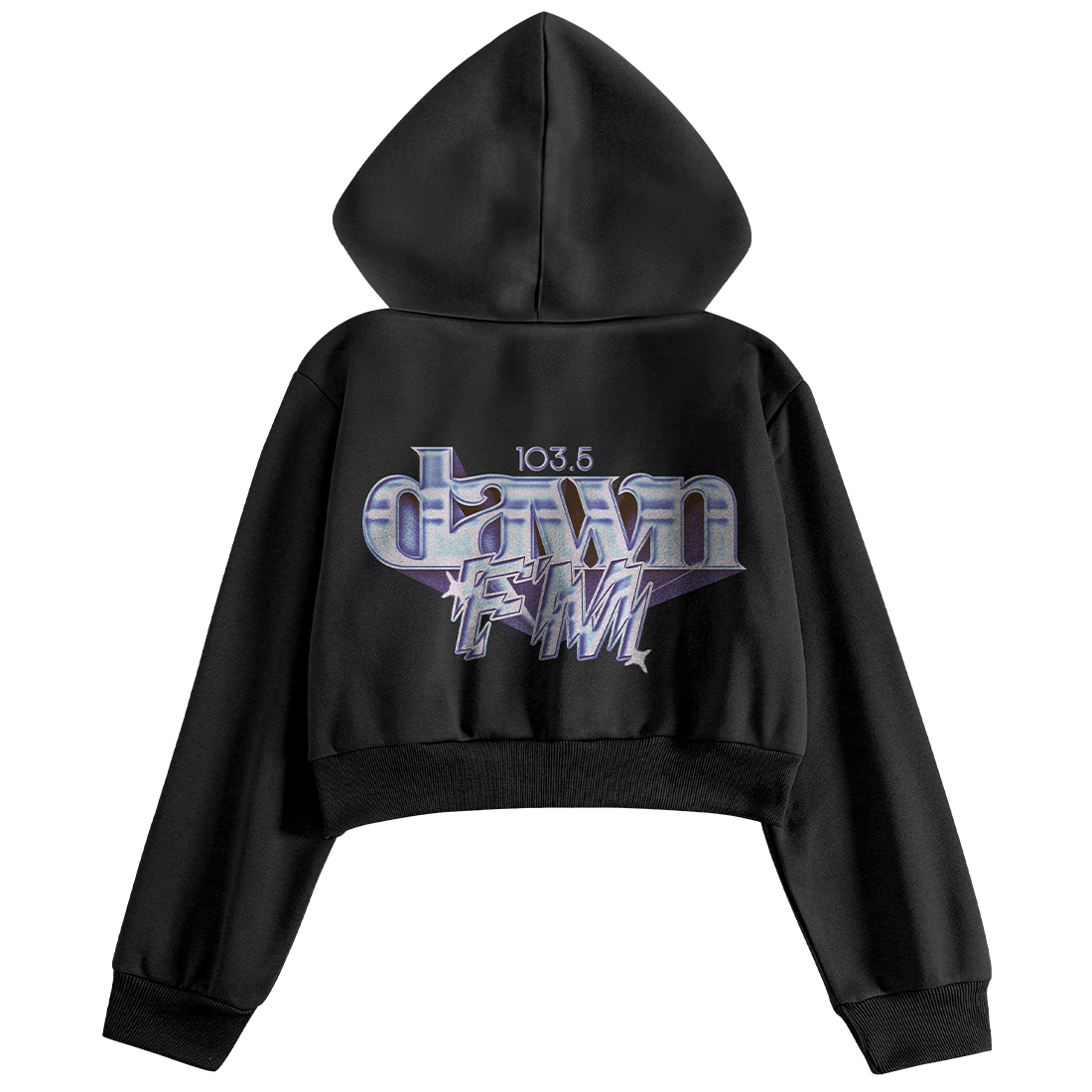 DAWN FM WOMENS ZIP HOODIE FRONT