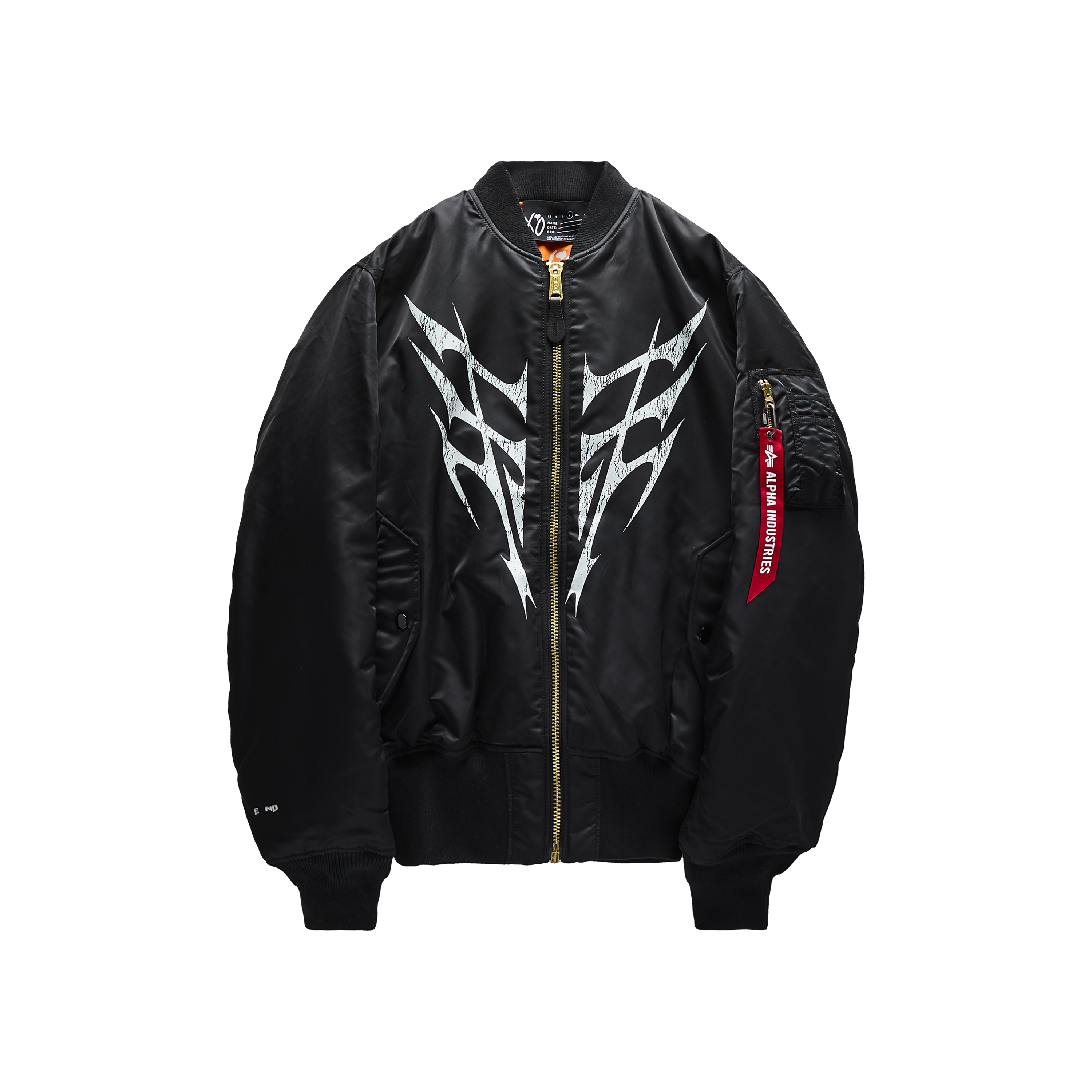 Spiked Logo MA-1 Bomber Jacket Front